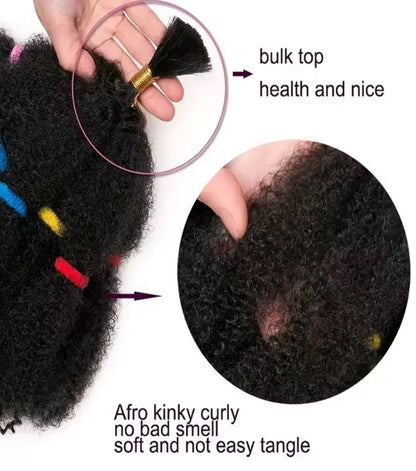 Nobles Gold Afro Kinky Marley Hair – Synthetic Crochet Wig & Braiding Hair