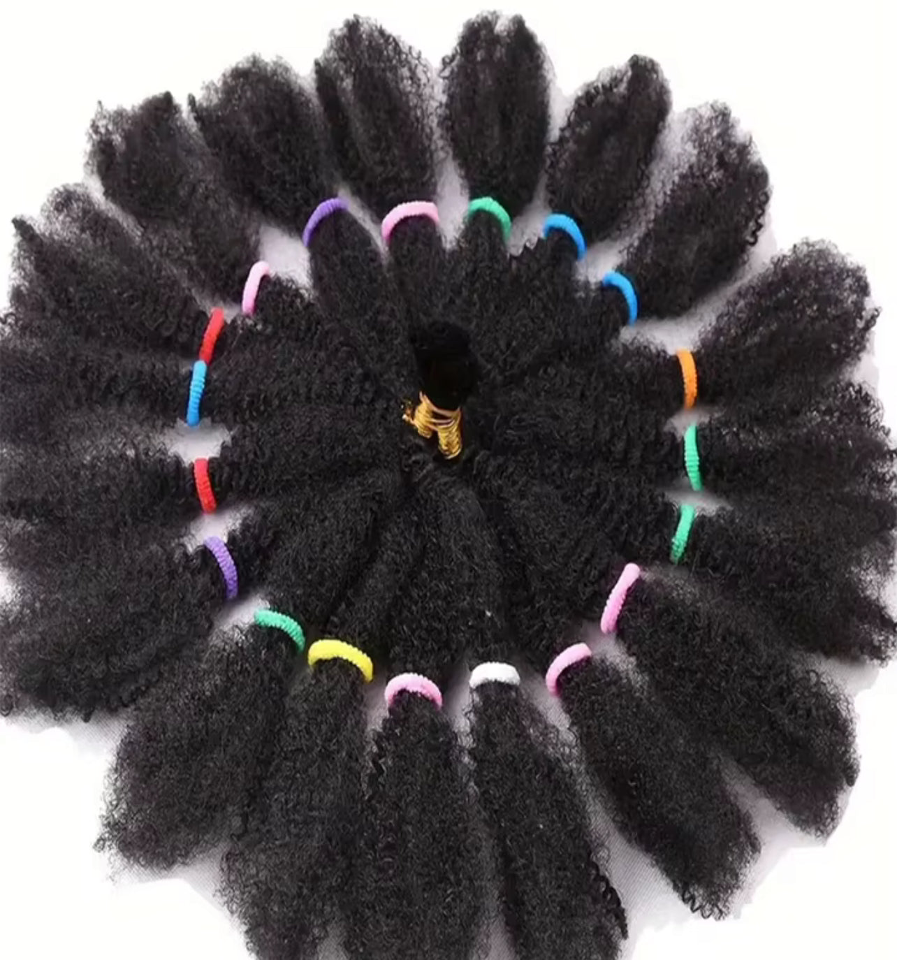 Nobles Gold Afro Kinky Marley Hair – Synthetic Crochet Wig & Braiding Hair