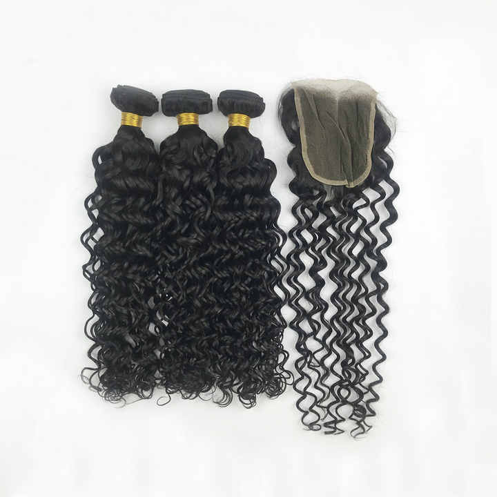 100% Virgin Indian Human Hair – Water Wave One Bundle