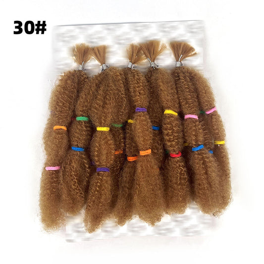 Nobles Gold Afro Kinky Marley Hair – Synthetic Crochet Wig & Braiding Hair