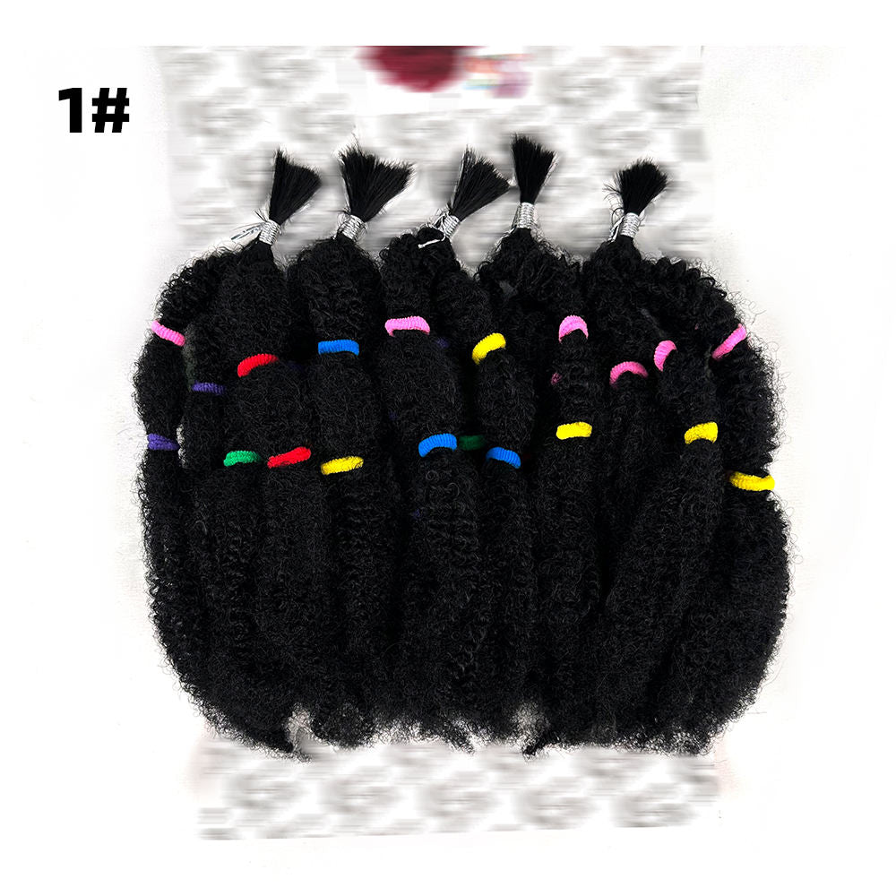 Nobles Gold Afro Kinky Marley Hair – Synthetic Crochet Wig & Braiding Hair