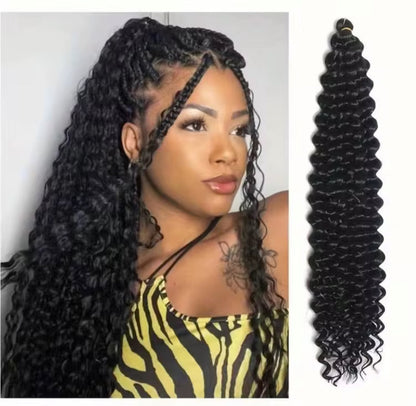 Ocean Wave Crochet Hair 22 Inch 1 Pack Wave Crochet Hair Wavy Braiding Hair Curly Crochet Hair For Black Women