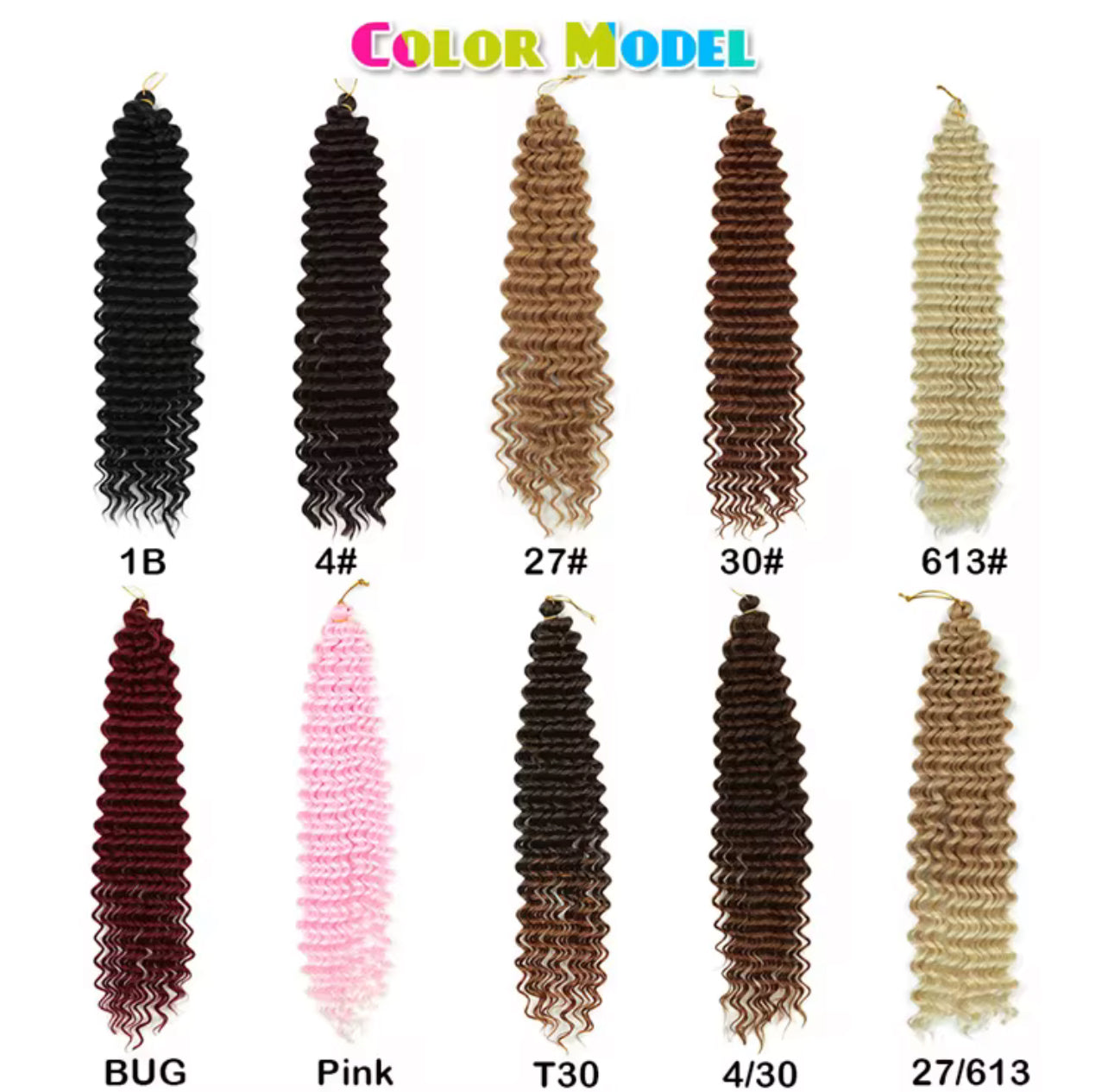 Ocean Wave Crochet Hair 22 Inch 1 Pack Wave Crochet Hair Wavy Braiding Hair Curly Crochet Hair For Black Women